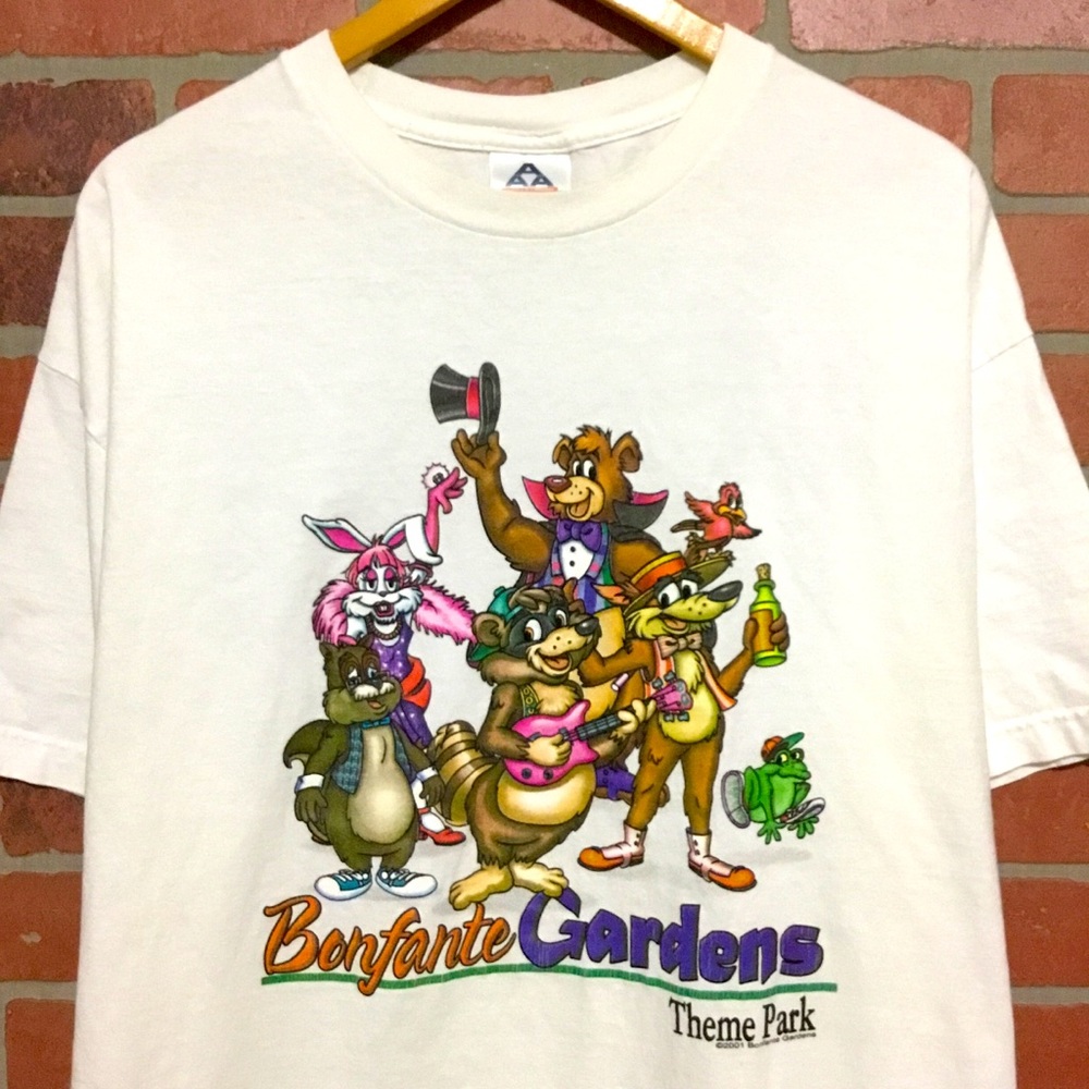 XXL Vintage Bonfante theme park t-shirt pink bunny